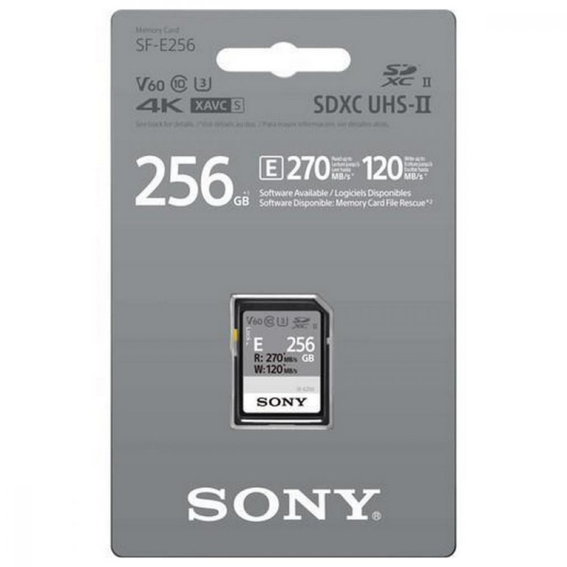 Картка пам'яті Sony 256 GB SDXC UHS-II U3 V60 SFE256.ET4