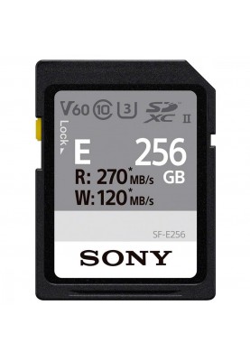 Картка пам'яті Sony 256 GB SDXC UHS-II U3 V60 SFE256.ET4
