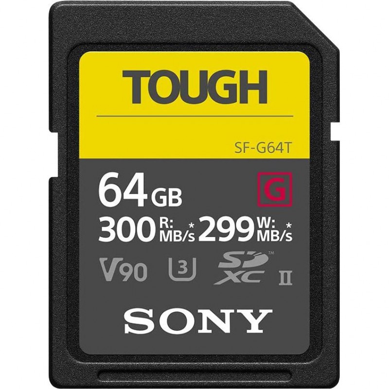 Карта пам'яті Sony 64 GB SDXC UHS-II U3 V90 TOUGH SF64TG