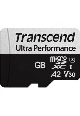 Карта пам'яті Transcend 128 GB microSDXC UHS-I U3 V30 A2 340S + SD Adapter TS128GUSD340S