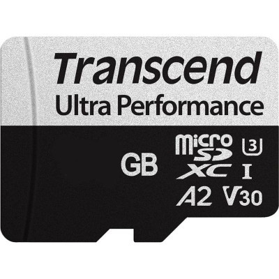 Карта пам'яті Transcend 128 GB microSDXC UHS-I U3 V30 A2 340S + SD Adapter TS128GUSD340S