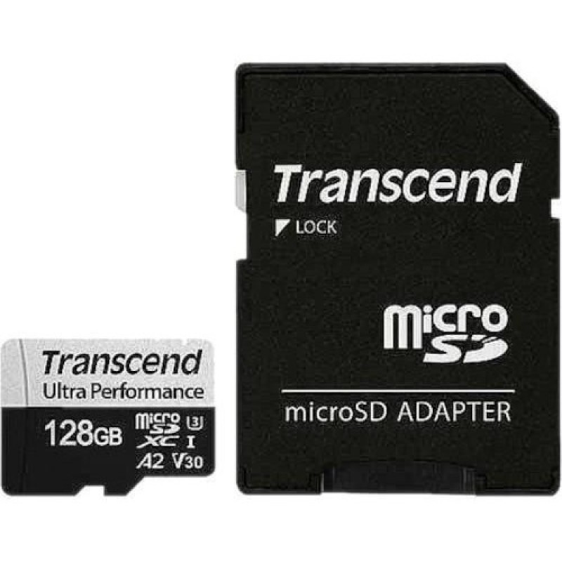 Карта пам'яті Transcend 256 GB microSDXC UHS-I U3 V30 A2 340S + SD Adapter TS256GUSD340S