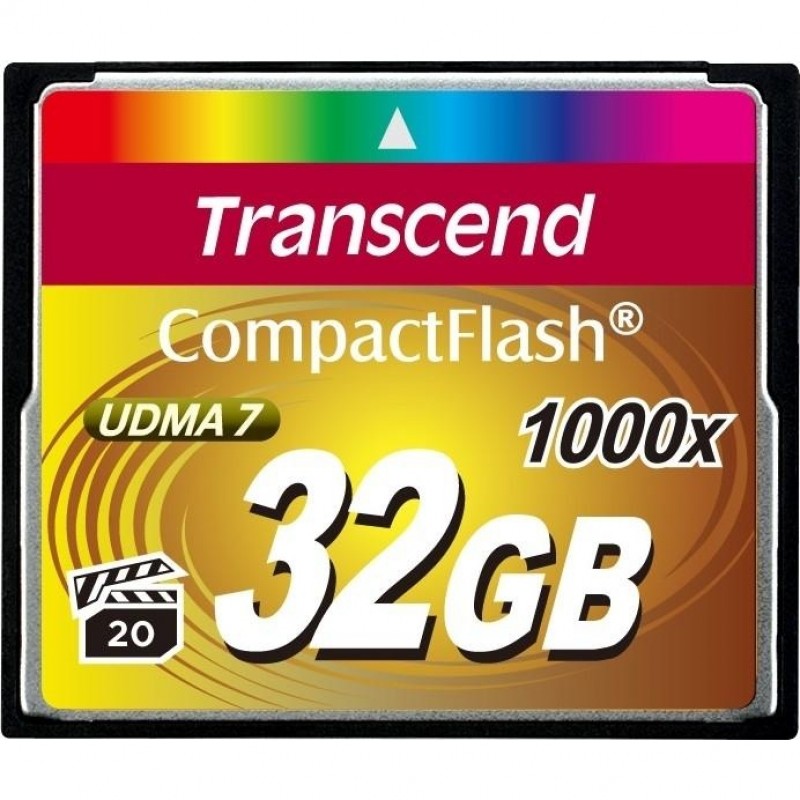 Карта пам'яті Transcend 32 GB 1000X CompactFlash Card TS32GCF1000