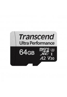 Карта пам'яті Transcend 64 GB microSDXC UHS-I U3 V30 A2 340S TS64GUSD340S
