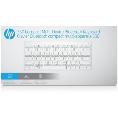 Клавіатура HP 350 Compact Multi-Device BT White (692T0AA)