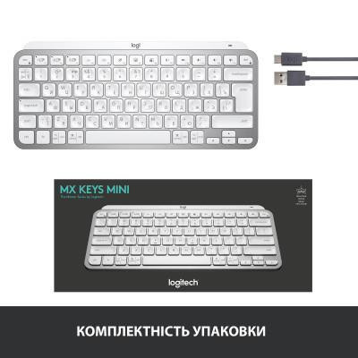 Клавіатура Logitech MX Keys Mini Minimalist US Pale Grey (920-010499) Клавіатура Logitech MX Keys Mini Minimalist US Pale Grey (920-010499)
