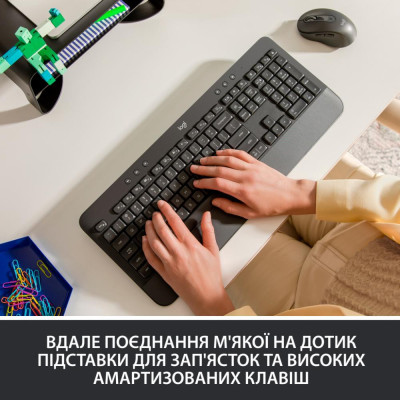 Клавіатура Logitech Signature K650 USB/Bluetooth Graphite (920-010945) Клавіатура Logitech Signature K650 USB/Bluetooth Graphite (920-010945)