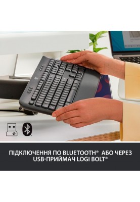 Клавіатура Logitech Signature K650 USB/Bluetooth Graphite (920-010945)