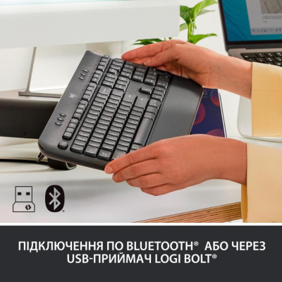 Клавіатура Logitech Signature K650 USB/Bluetooth Graphite (920-010945) Клавіатура Logitech Signature K650 USB/Bluetooth Graphite (920-010945)