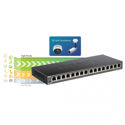 Комутатор некерований D-Link DGS-1016S/E