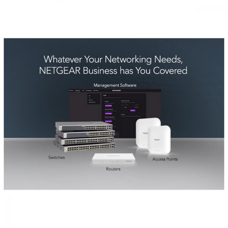 Комутатор некерований Netgear GS316P (GS316P-100EUS)