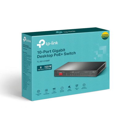 Комутатор некерований TP-Link TL-SG1210MP Комутатор некерований TP-Link TL-SG1210MP