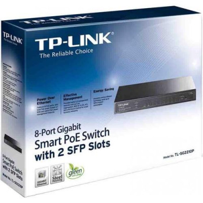 Комутатор керований TP-Link T1500G-10PS (TL-SG2210P)
