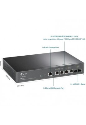 Комутатор керований рівня 2 TP-Link TL-SX3206HPP