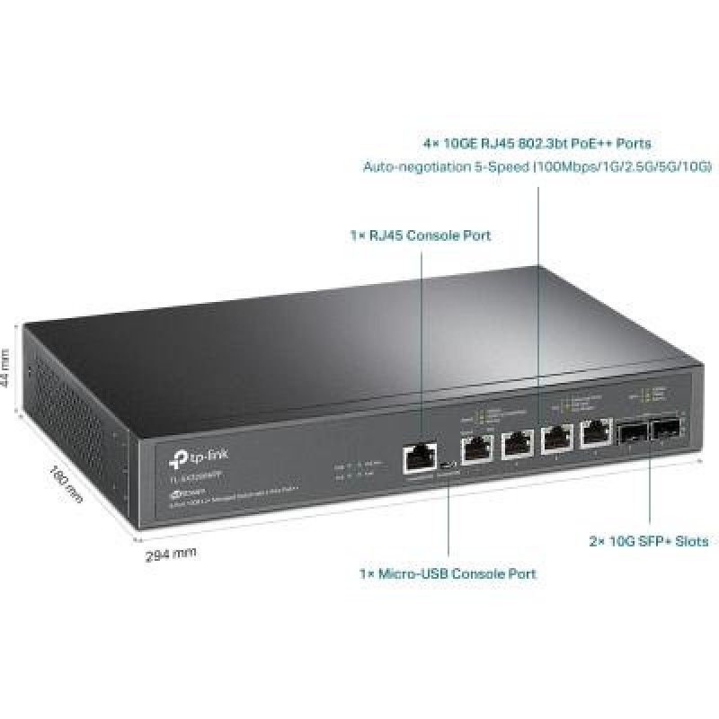 Комутатор керований рівня 2 TP-Link TL-SX3206HPP