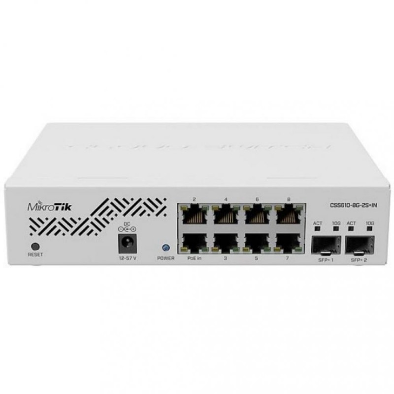 Комутатор Smart Mikrotik CSS610-8G-2S+IN