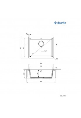 Кухонна мийка Deante Corda ZQA S10C