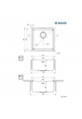 Кухонна мийка Deante Egeria ZPE 010B