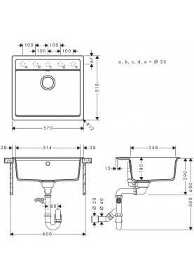 Кухонна мийка Hansgrohe S52 S520-F510 43359170