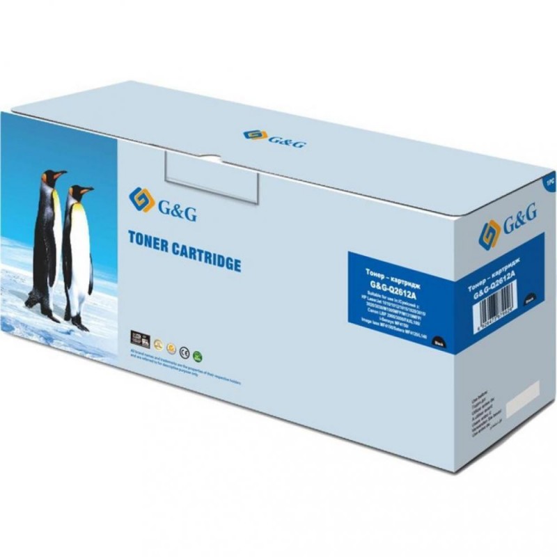 Лазерний картридж G&G Картридж для HP LJ 1010/1012/1020/1022 Black (G&G-Q2612A)