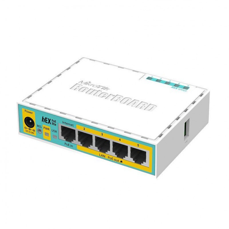 Маршрутизатор (роутер) Mikrotik hEX PoE lite (RB750UPr2)