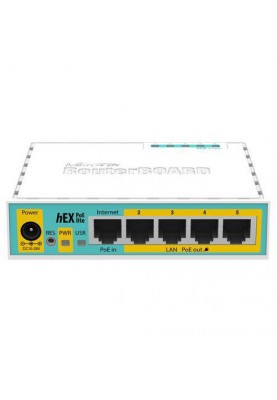 Маршрутизатор (роутер) Mikrotik hEX PoE lite (RB750UPr2)