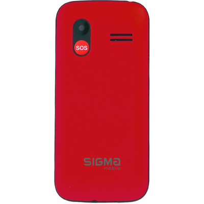 Мобільний телефон (бабушкофон) Sigma mobile Comfort 50 HIT Red