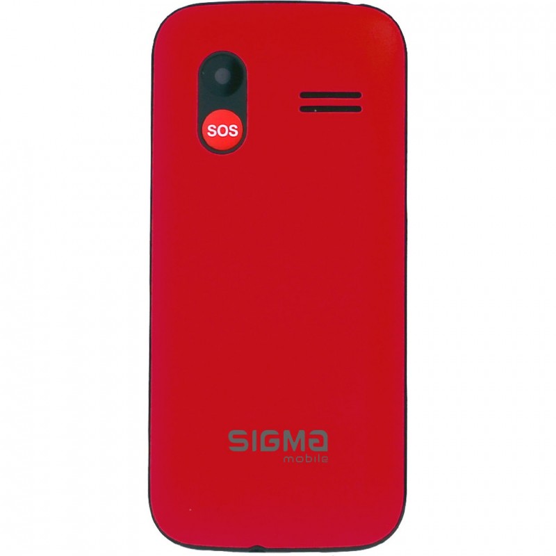 Мобільний телефон (бабушкофон) Sigma mobile Comfort 50 HIT Red