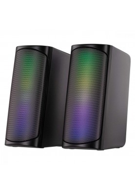 Мультимедійна акустика 2E PCS231 RGB Matrix 2.0 USB Black (2E-PCS231BK)