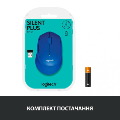 Миша Logitech M330 Silent Plus Blue (910-004910)