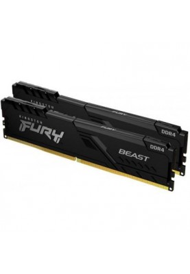 Пам'ять для настільних комп'ютерів Kingston FURY 32 GB (2x16GB) DDR4 2666 MHz Beast Black (KF426C16BBK2/32)