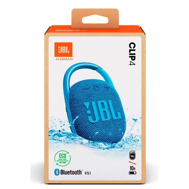 Портативний стовпчик JBL Clip 4 Eco Blue (JBLCLIP4ECOBLU)