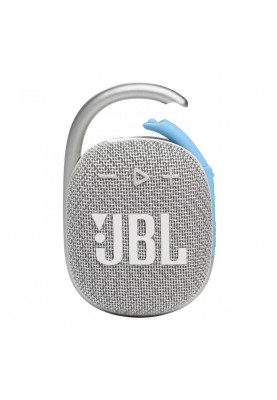 Портативна колонка JBL Clip 4 Eco White (JBLCLIP4ECOWHT)