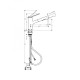 Змішувач для кухонного миття Hansgrohe Zesis M33 150 2jet 74803000