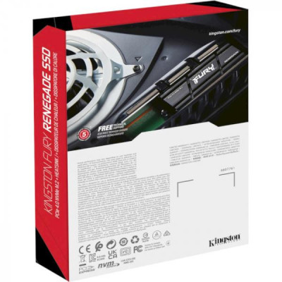 SSD накопичувач Kingston FURY Renegade 500 GB with Heatsink (SFYRSK/500G)