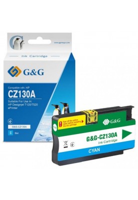 Струменевий картридж G&G Картридж HP Designjet T120/T520 Cyan (G&G-CZ130A)