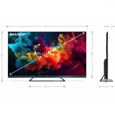 Телевiзор Sharp 4T-C75FQ5EM2AG