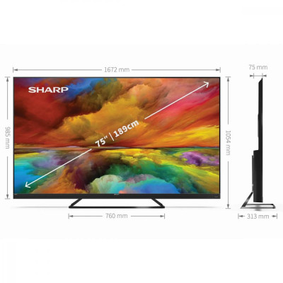 Телевізор Sharp 75EQ3EA (4T-C75EQ3EM2AG) Телевізор Sharp 75EQ3EA (4T-C75EQ3EM2AG)