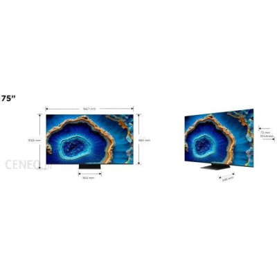 Телевiзор TCL 75C805