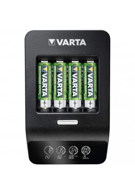Зарядний пристрій Varta LCD Ultra Fast Plus +4xAA 2100mAh (57685101441)