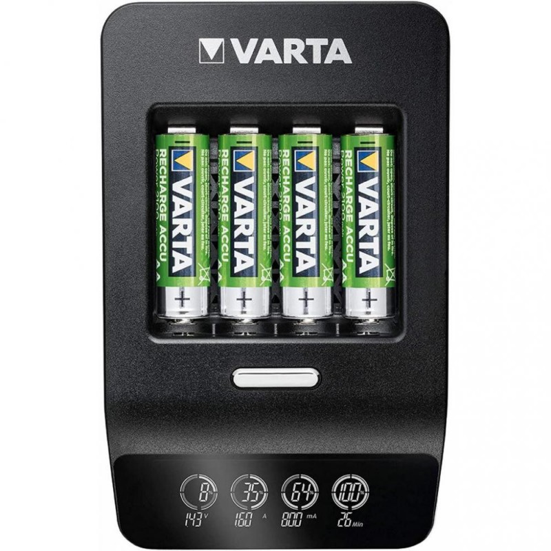 Зарядний пристрій Varta LCD Ultra Fast Plus +4xAA 2100mAh (57685101441)