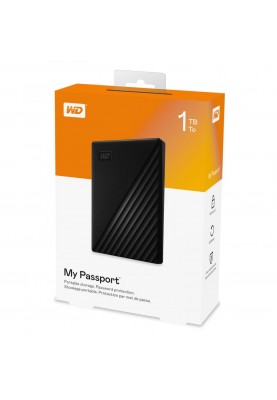 Жорсткий диск WD My Passport 1TB Black (WDBYVG0010BBK-WESN)