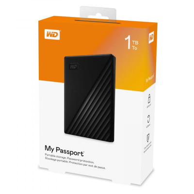 Жорсткий диск WD My Passport 1TB Black (WDBYVG0010BBK-WESN)