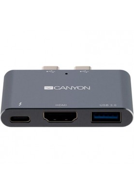 Док-станція для ноутбука Canyon Docking Station with 3 port, Thunderbolt 3 (CNS-TDS01DG)