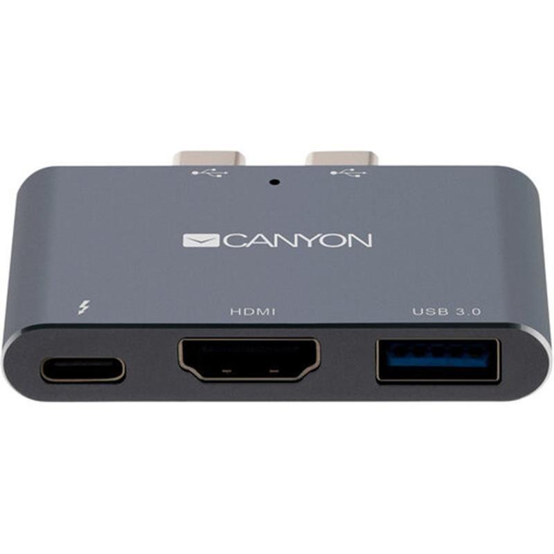 Док-станція для ноутбука Canyon Docking Station with 3 port, Thunderbolt 3 (CNS-TDS01DG)