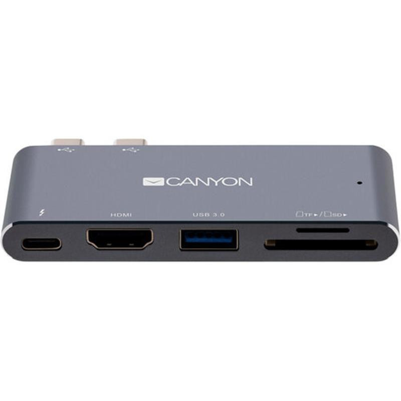 Док-станція для ноутбука Canyon Docking Station with 5 port, Thunderbolt 3 (CNS-TDS05DG)