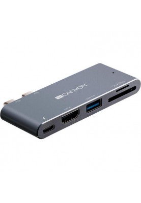 Док-станція для ноутбука Canyon Docking Station with 5 port, Thunderbolt 3 (CNS-TDS05DG)