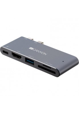 Док-станція для ноутбука Canyon Docking Station with 5 port, Thunderbolt 3 (CNS-TDS05DG)