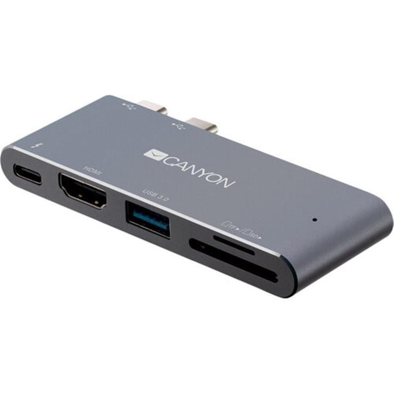 Док-станція для ноутбука Canyon Docking Station with 5 port, Thunderbolt 3 (CNS-TDS05DG)