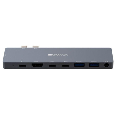 Док-станція для ноутбука Canyon Docking Station with 8 port, 1*Type C PD100W+2*Type-C (CNS-TDS08DG)